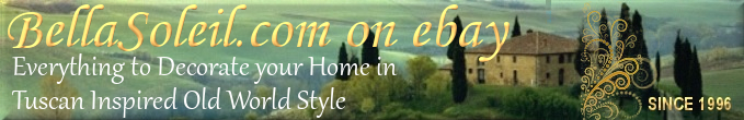 Tuscan Home Decor, Italian Pottery, Italian Ceramics, Mediterranean Style Accents, FREE Shipping | BellaSoleil Tuscan Decor Since 1996